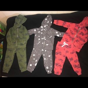 2T Toddler winter boys sweat suits